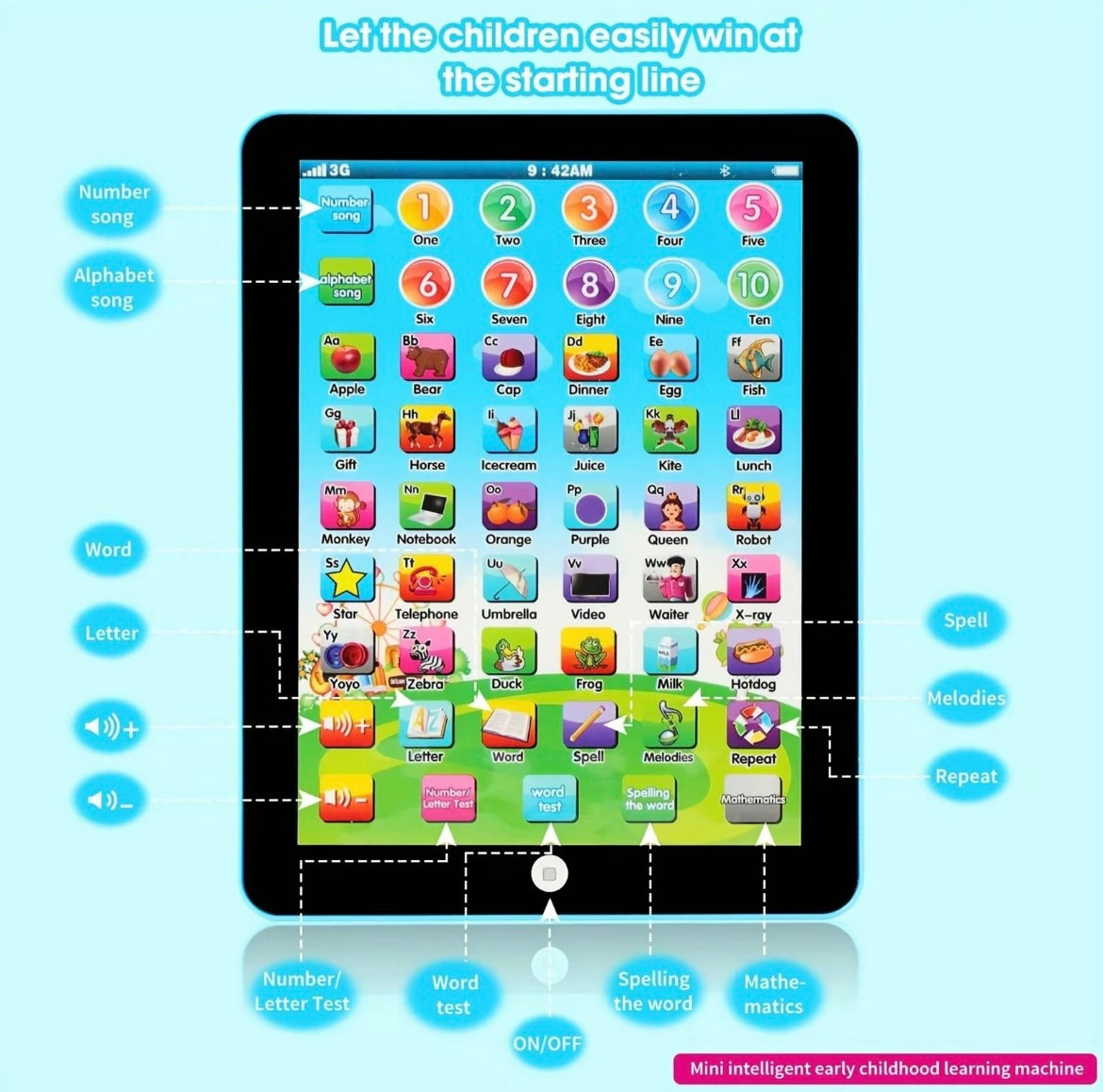 Learning tablet toy