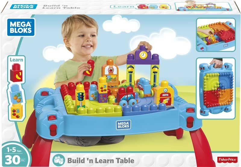 MEGA BLOKS BUILD N LEARN TABLE