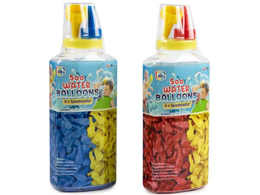 Fun Hub - 500 Splashtastic Water Balloons With 2 Water Fillers