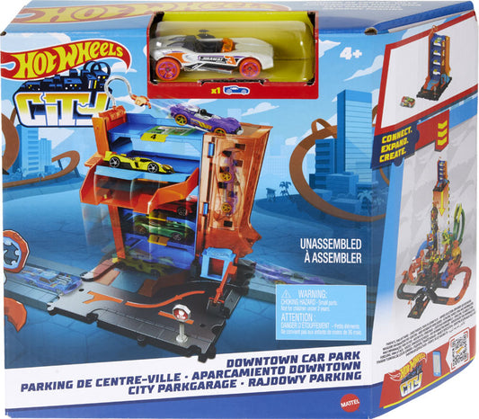 HOT WHEELS CITY DOWNTOWN TRACK SET ASSORTED