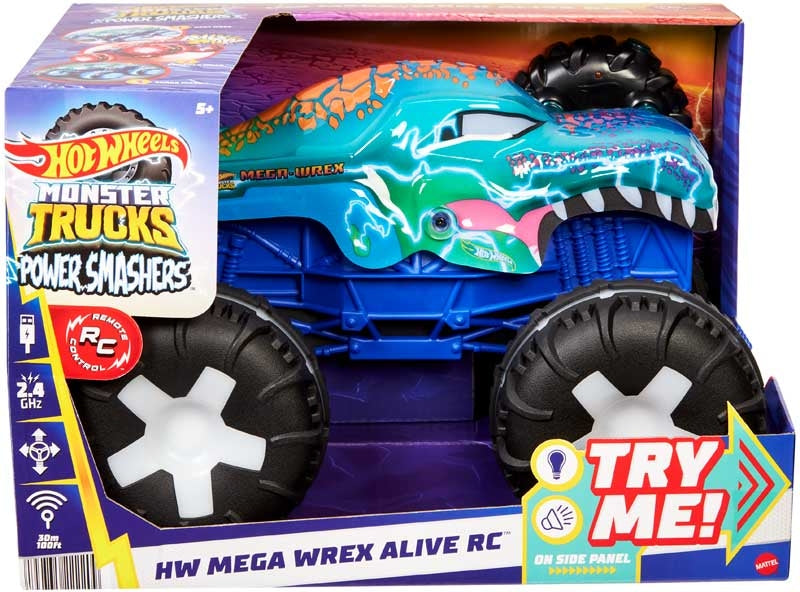 HOT WHEELS - MONSTER TRUCKS RC 1:15 MEGA WREX ALIVE