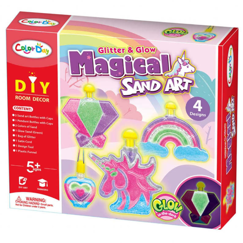 Magical 4 Bottle Sand Art Craft Sets