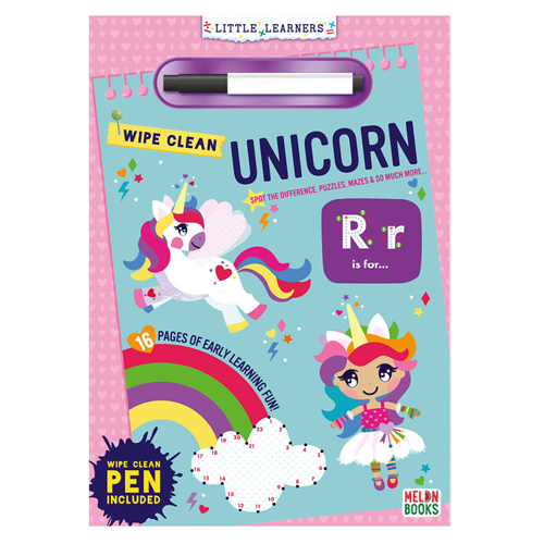 Wipe Clean Unicorn Puzzle Books