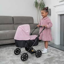 Joie Baby Dolls Pram - Pink & Black