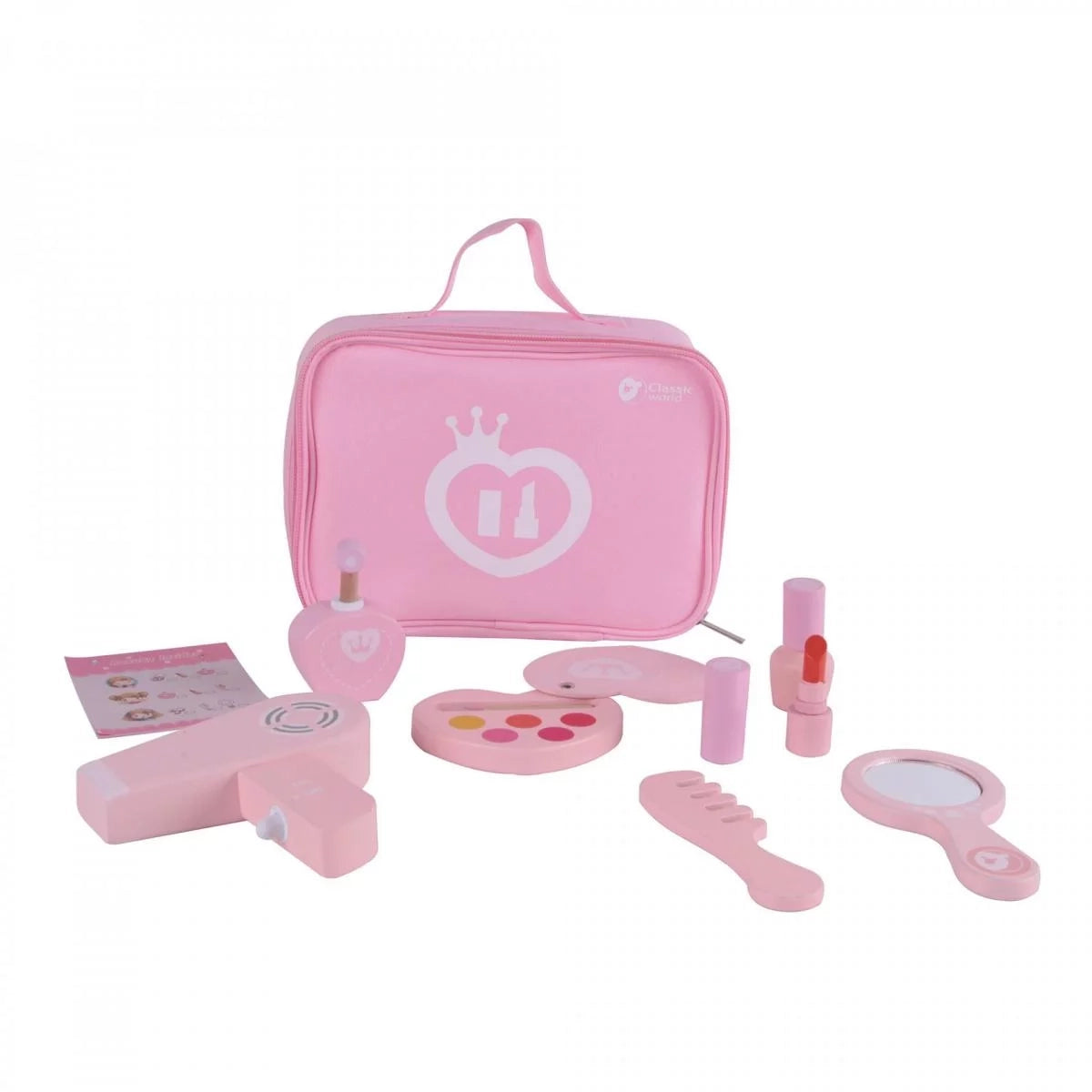 Classic World - 9 Piece Pink Makeup Set