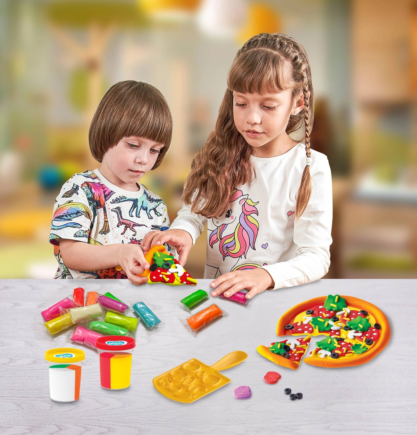 Pizza Time Tm Lovin Modeling Set with Play Dough