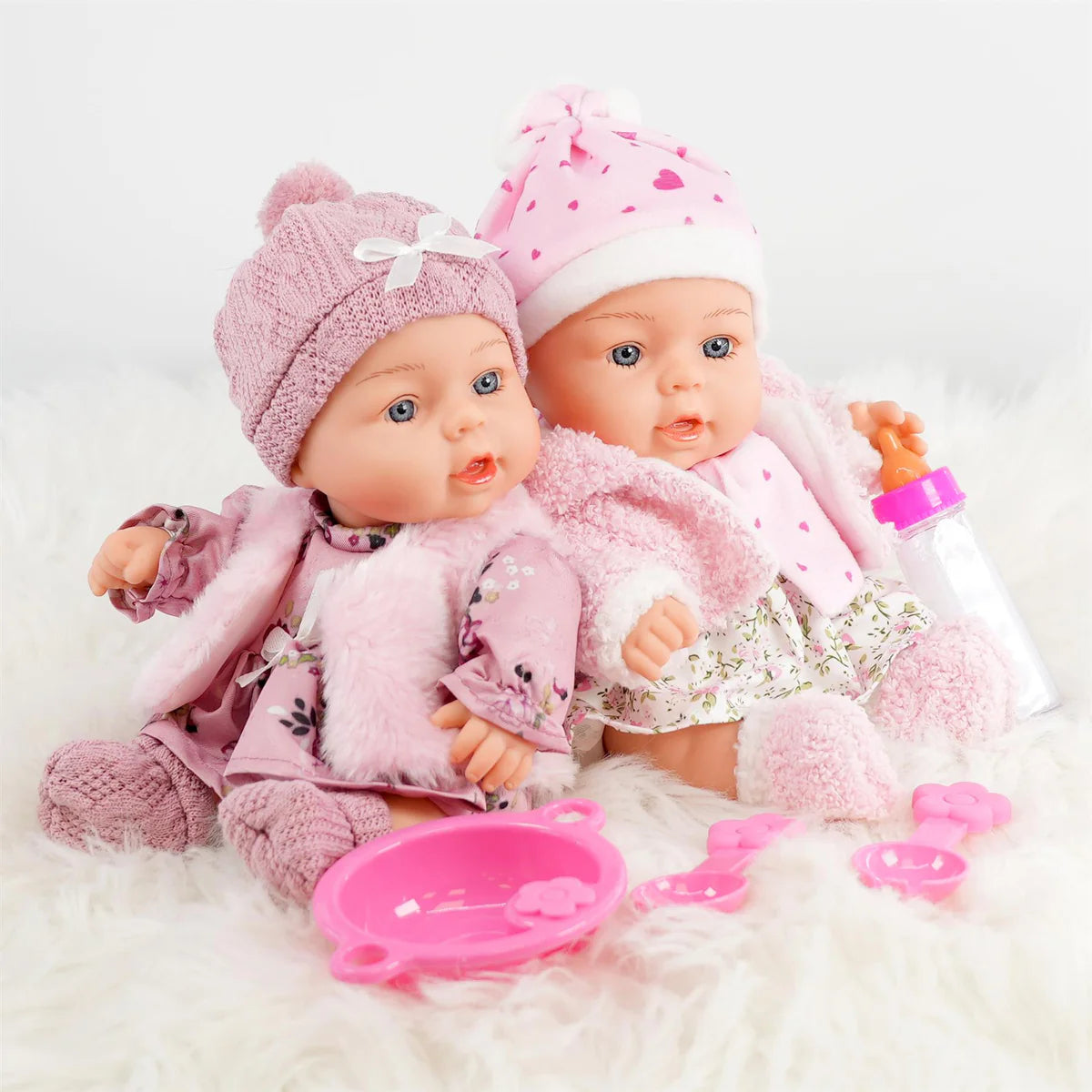 BiBi Twin Baby Dolls "Ella & Emma"
(25 cm / 10")