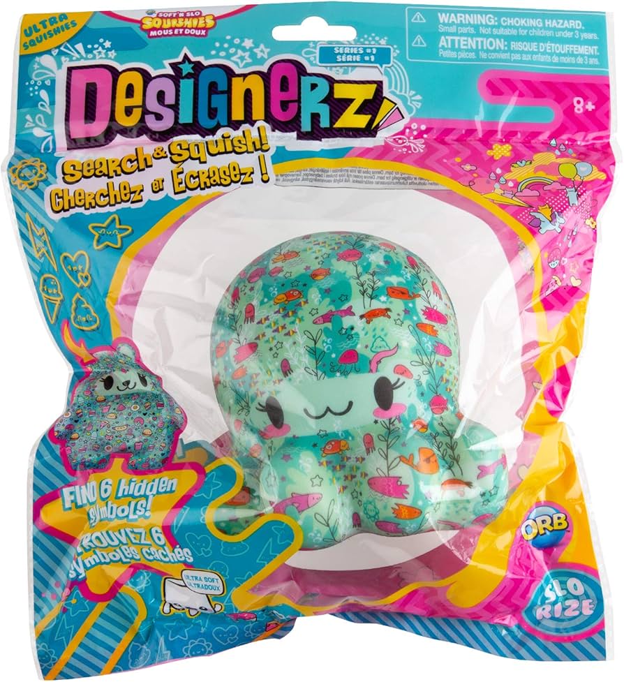 Designerz Soft'N Slo Squishies Series 1 Toy - Octopus