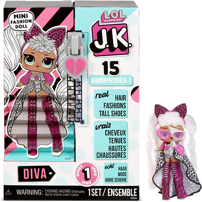 L.O.L Surprise! JK Mini Fashion Doll 15 Surprises Clothing & Accessories - Diva