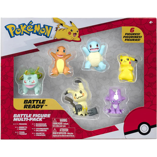 Pokemon Battle Ready Battle Figure Multi-Pack - 6 Figures Included