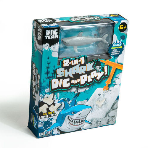 2 IN 1 SHARK DIG AND PLAY KIT