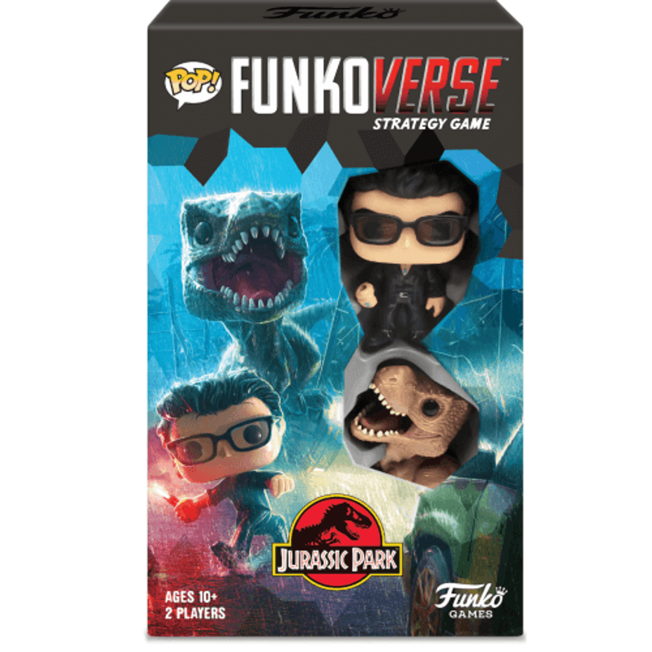 Funko POP Funkoverse Jurassic Park 101 Expand Alone Game With Dr Ian Malcolm & T Rex Figures