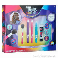 trolls 2 glitter hair kit - with accessories