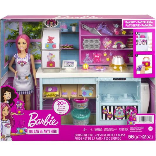 Barbie Bakery Playset With 20+ Pieces Inc Kitchen And Cooking Utensils