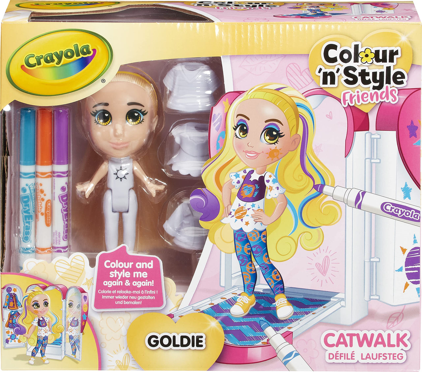 Crayola Colour N Style Friends Goldie Catwalk Playset