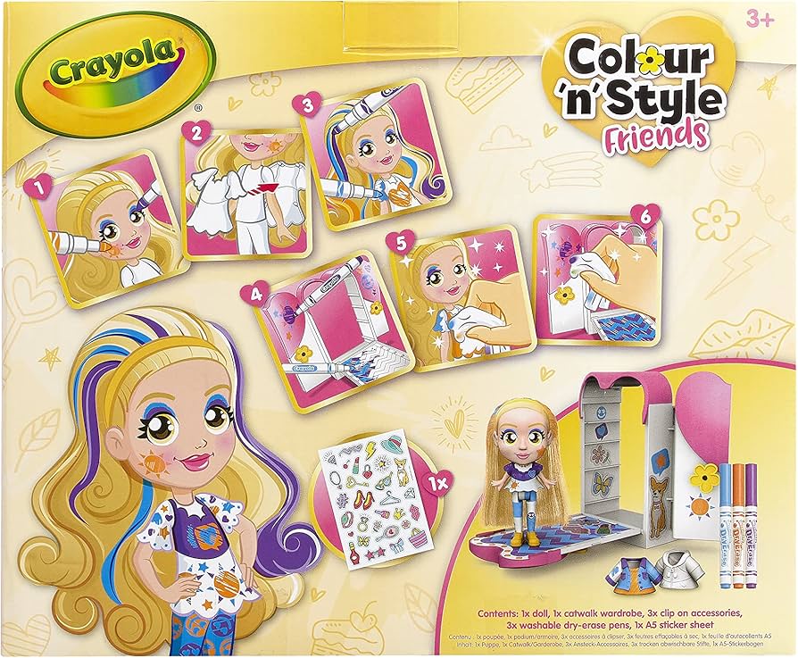 Crayola Colour N Style Friends Goldie Catwalk Playset